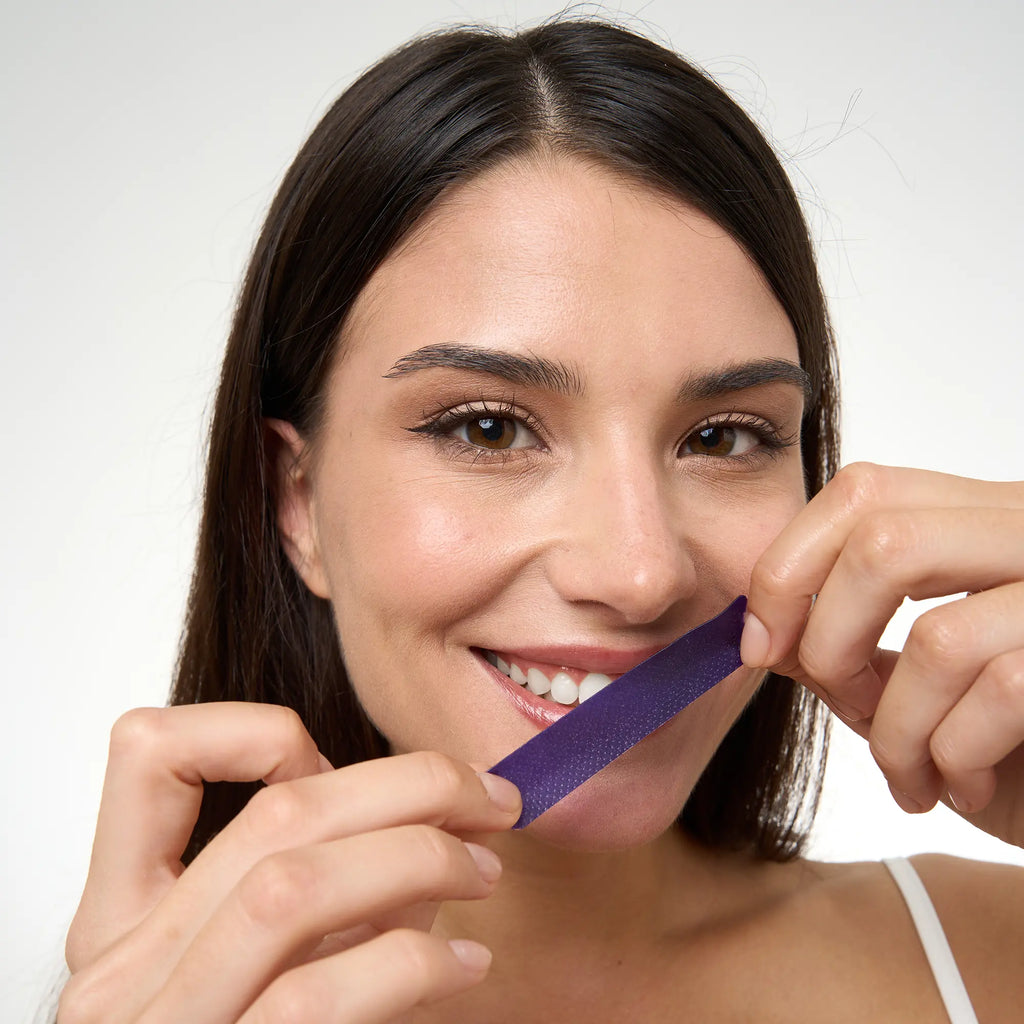 DRDENT Purple Teeth Whitening Strips - 7/21 Whitening Sessions - Non Sensitive Teeth Whitening - Peroxide-Free